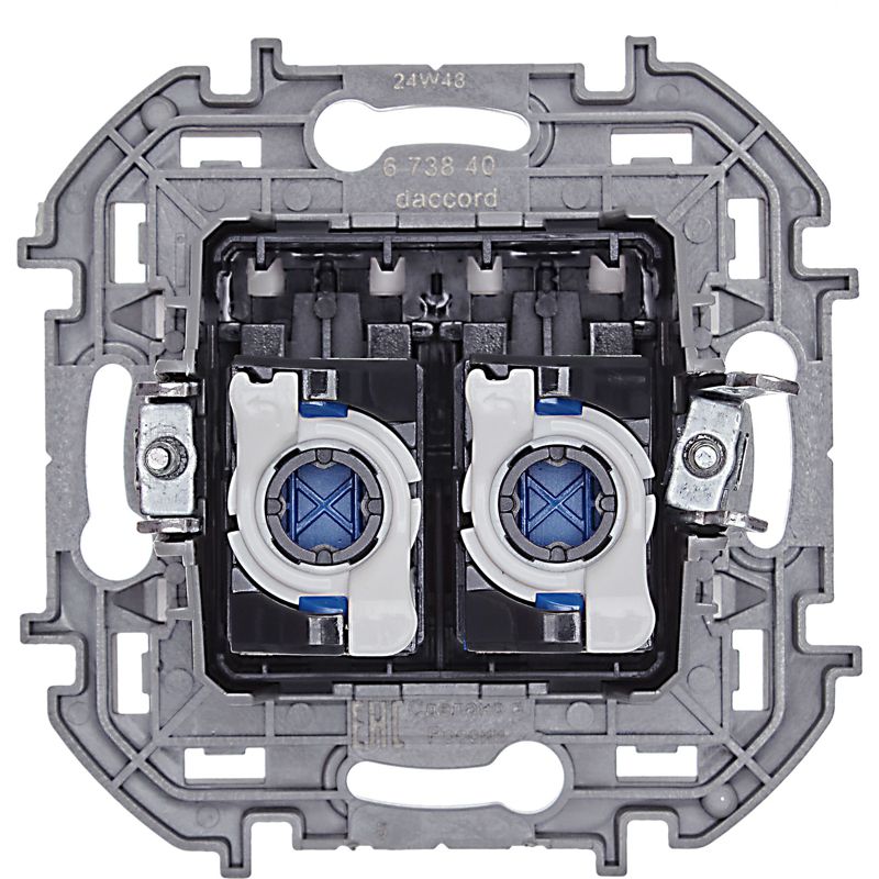  Розетка компьютерная 2-м Inspiria RJ45 кат.6 UTP механизм бел. IEK 673840 фото в каталоге от BTSprom.by