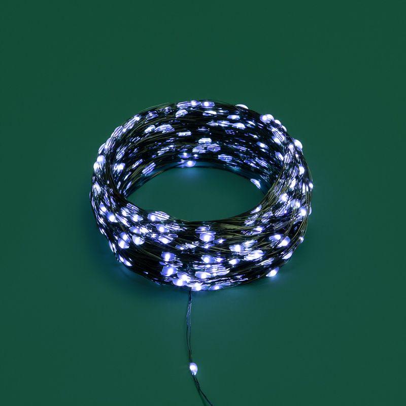  Гирлянда светодиодная "Роса" 50м 500LED бел. IP20 230В с контроллером провод зел. Neon-Night 303-285 фото в каталоге от BTSprom.by