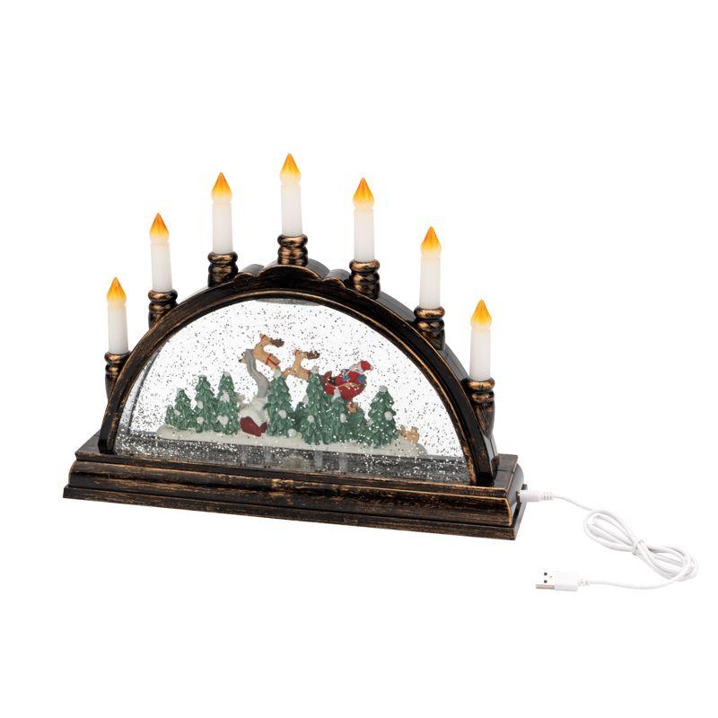 Светильник декоративный "Подсвечник" эффект снегопада Neon-Night 501-164 фото в каталоге от BTSprom.by  Светильник декоративный "Подсвечник" эффект снегопада Neon-Night 501-164 фото в каталоге от BTSprom.by