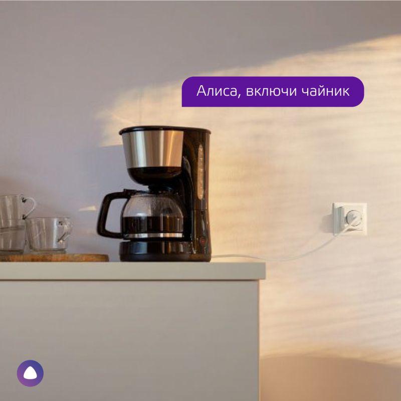  Переходник сетевой (розетка умная) Smart Home 10А 2300Вт IP20 207-253В с заземл. GAUSS 5510122 фото в каталоге от BTSprom.by