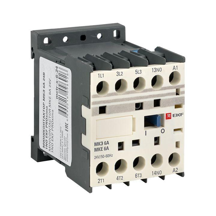 мини-контактор мкэ 6а кат. 24в ac 1но proxima ekf mctr-s-6-24 от BTSprom.by