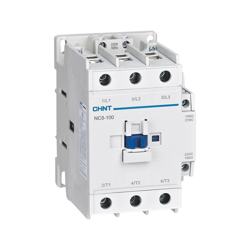 контактор nc8-100/w 3п 100а кат. 100-250в ac/dc 1но+1нз (r) chint 506525 от BTSprom.by