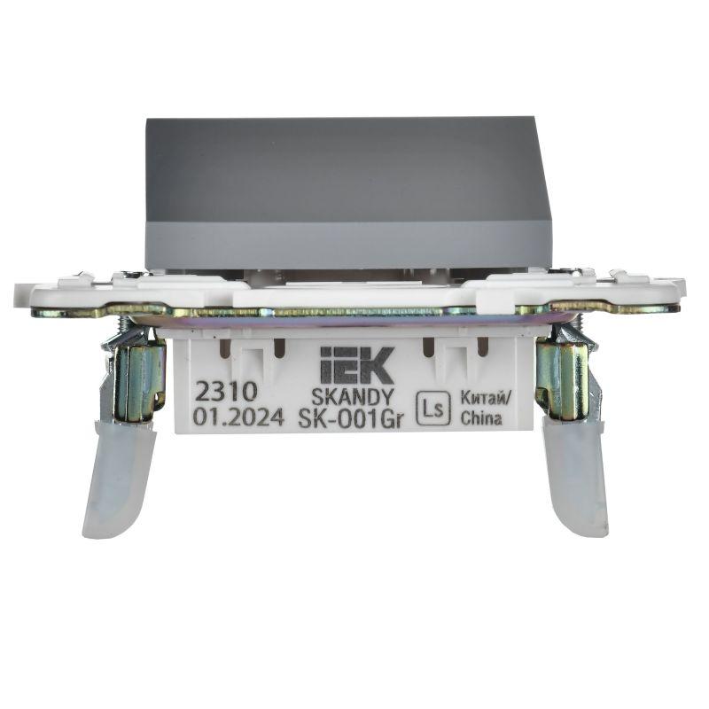  Вывод кабеля SKANDY SK-O01Gr сер. IEK SK-VK10-0-K03 фото в каталоге от BTSprom.by