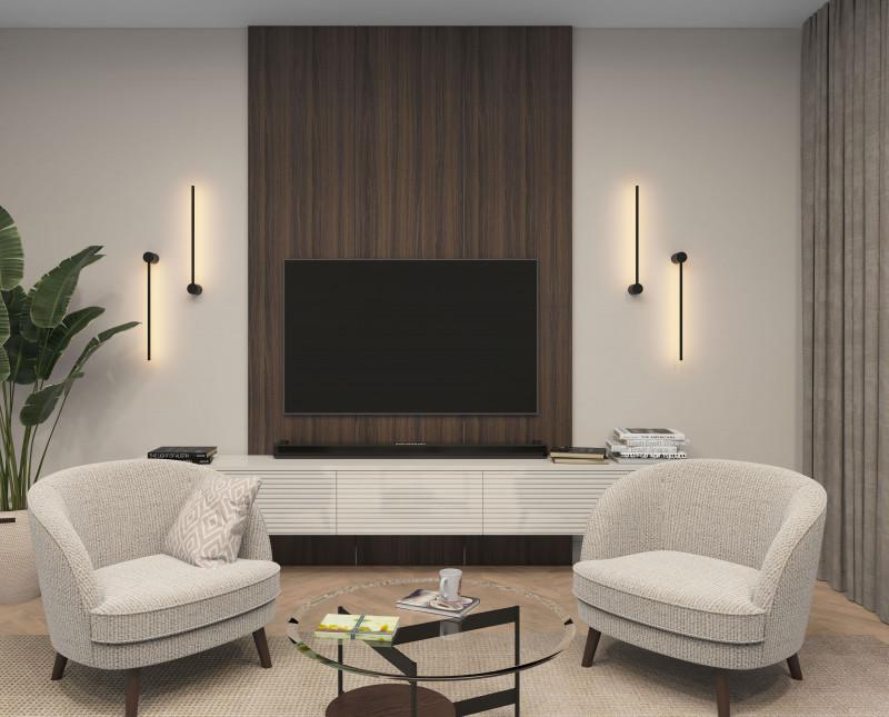  Бра 5Вт 3000К IP20 600мм алюм. черн. DENKIRS 679471 фото в каталоге от BTSprom.by