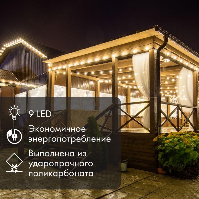 лампа светодиодная 1вт шар d50 9led зел. e27 neon-night 405-214 от BTSprom.by