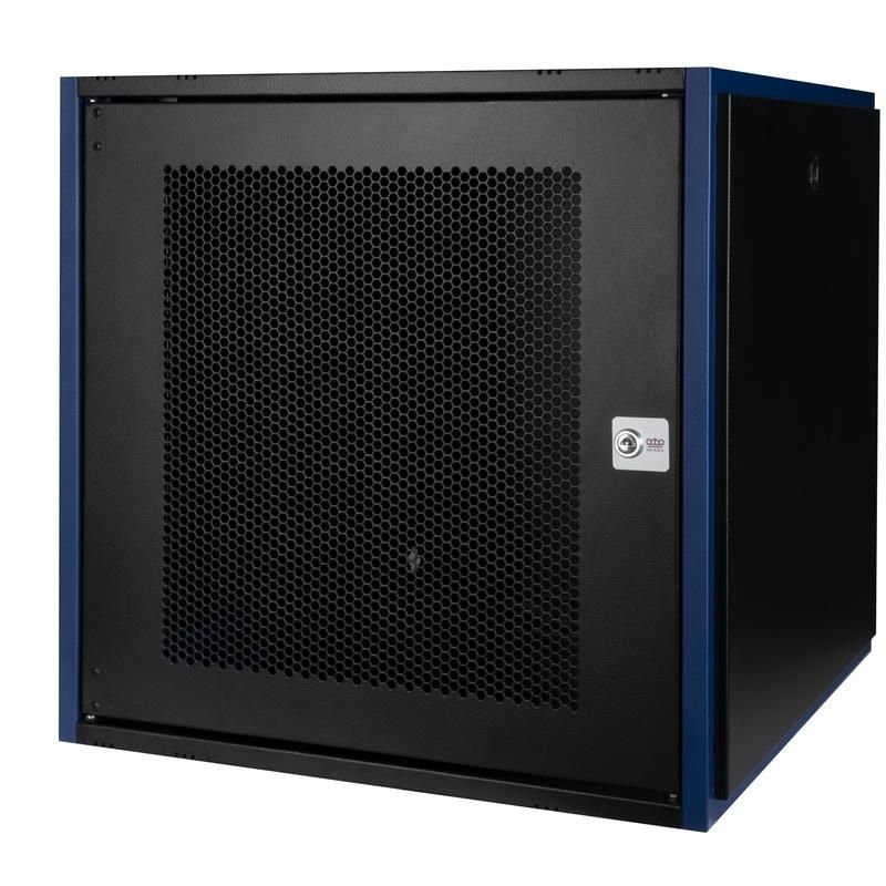 шкаф настенный 19дюйм 12u 600х600 дверь перфорир. черн. datarex dr-620221 от BTSprom.by