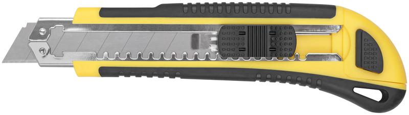 нож технический 18мм усилен. прорезин. кассета 3 лезвия "профи" fit 10263 от BTSprom.by