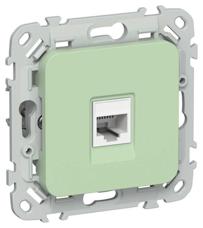розетка компьютерная сп flite рк5е-1-0-флф rj45 кат.5e utp механизм фисташк. iek fi-k12-1-k93 от BTSprom.by