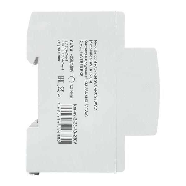  Контактор модульный КМ 25А 4NO 230В AC (2 мод.) AVERES EKF km-av-2-25-40-230V фото в каталоге от BTSprom.by