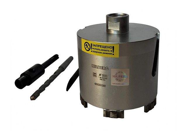 коронка алмазная d 112 мм железобетон hilberg laser (сухое сверление) hm211 от BTSprom.by