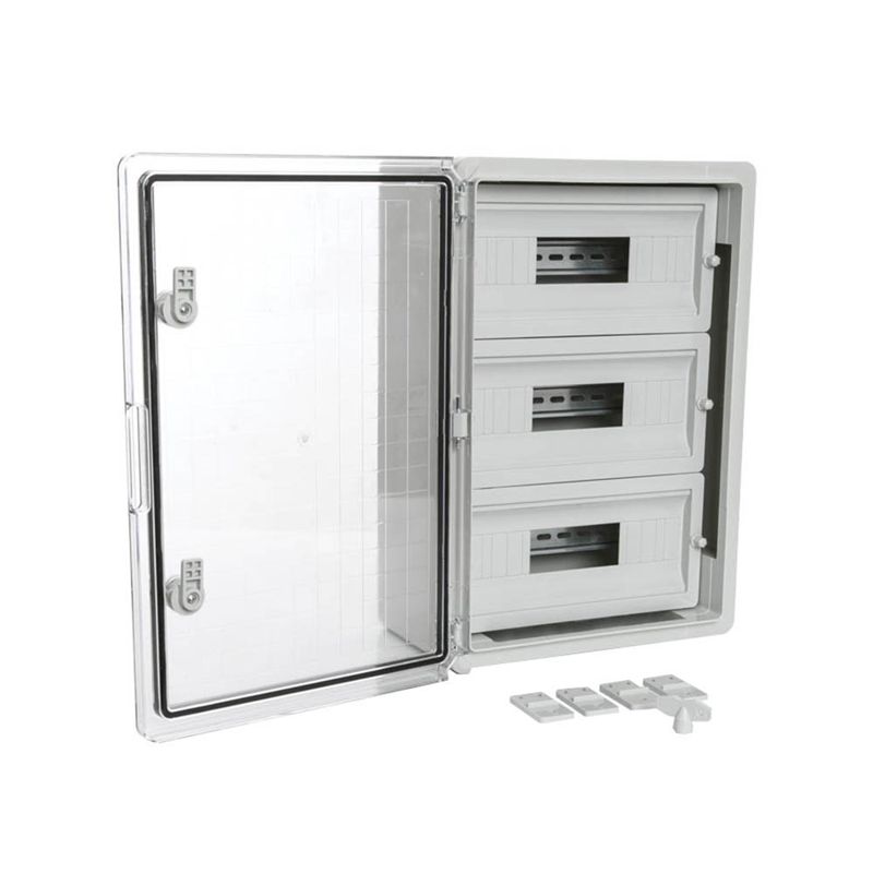 корпус пластиковый распределительный щрн-45 ip65 прозр. дверь 500х350х190 промрукав pr08.26504 от BTSprom.by