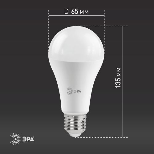 Лампа светодиодная LED A65-30W-860-E27 A65 30Вт груша E27 холод. бел. ЭРА Б0048017 фото в каталоге от BTSprom.by