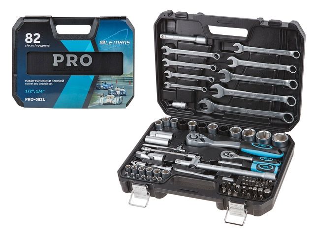 набор головок и ключей 82пр. 1/4",1/2" pro startul le mans (pro-082l) (6 граней) pro-082l от BTSprom.by