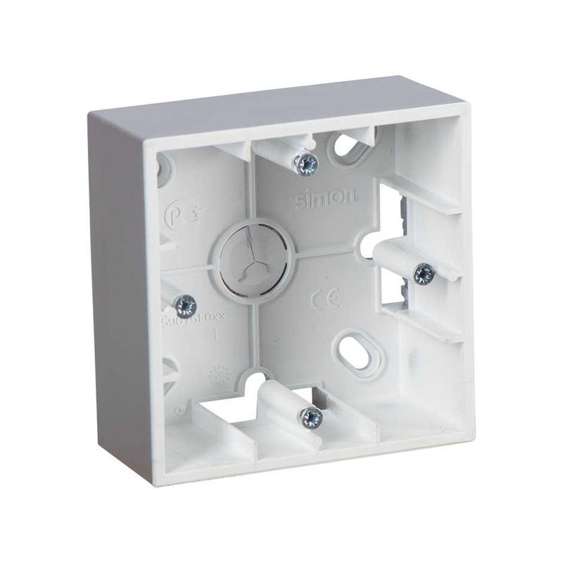 коробка установочная оп 1-м simon15 алюм. 1590751-033 от BTSprom.by