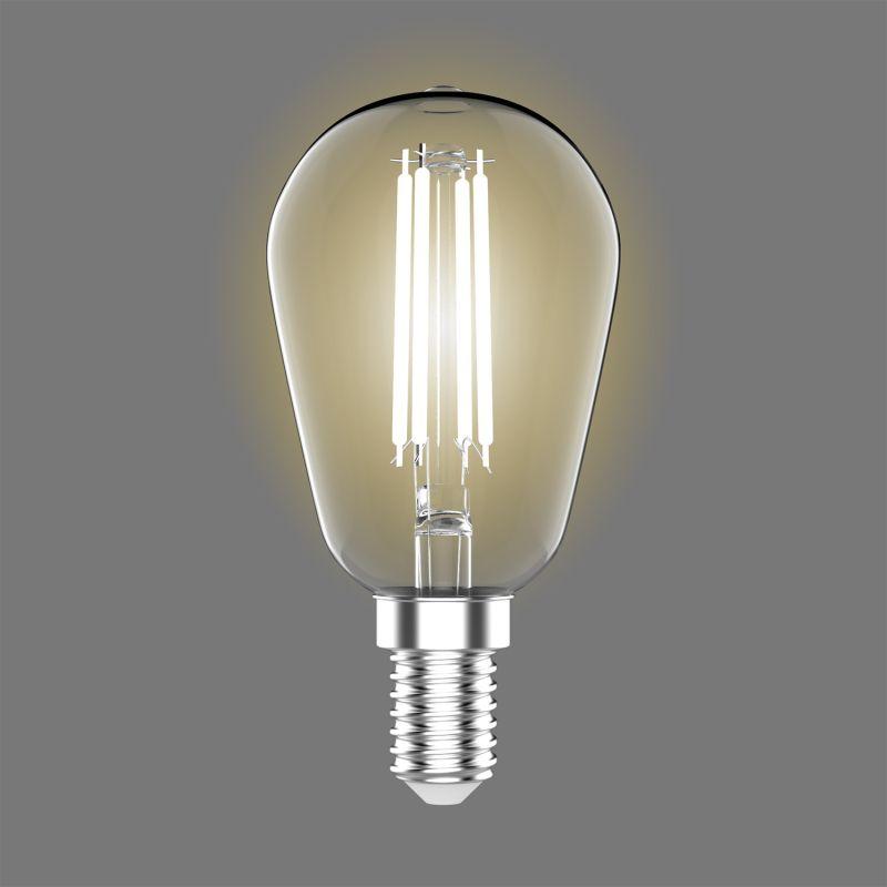 Лампа светодиодная филаментная Basic 4.5Вт ST45 2700К тепл. бел. E14 470лм GAUSS 1141115 фото в каталоге от BTSprom.by