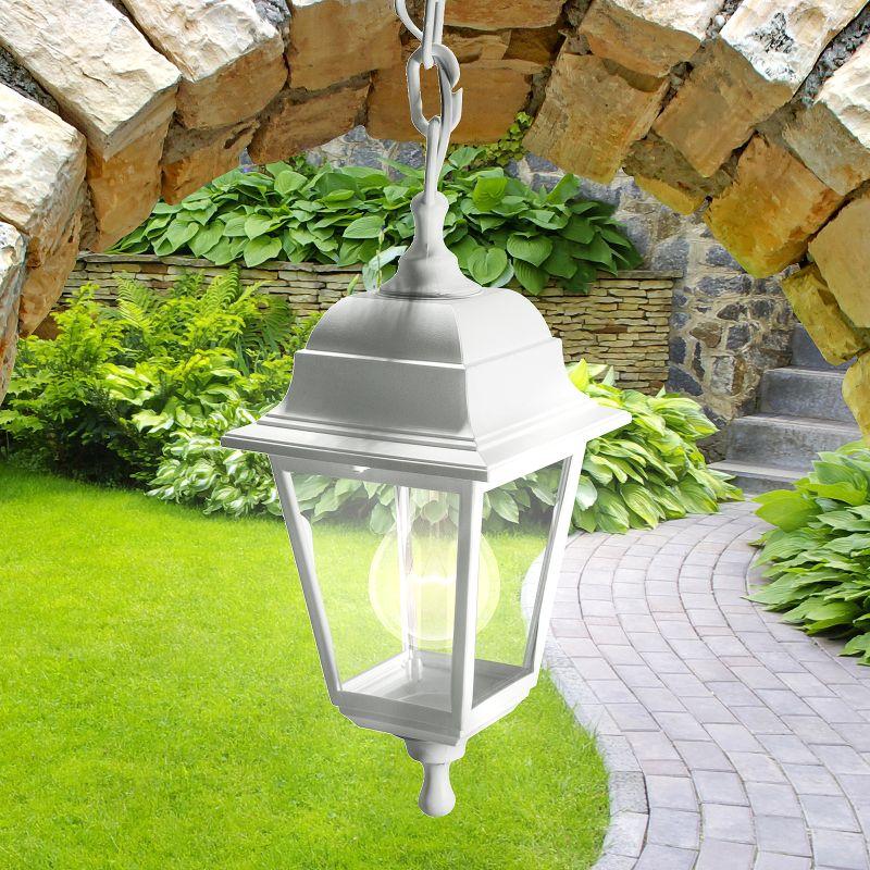 светильник садово-парковый адель e27 подвесной четырехгранный бел. нсу 04-60-001 бел. эра б0048107 от BTSprom.by