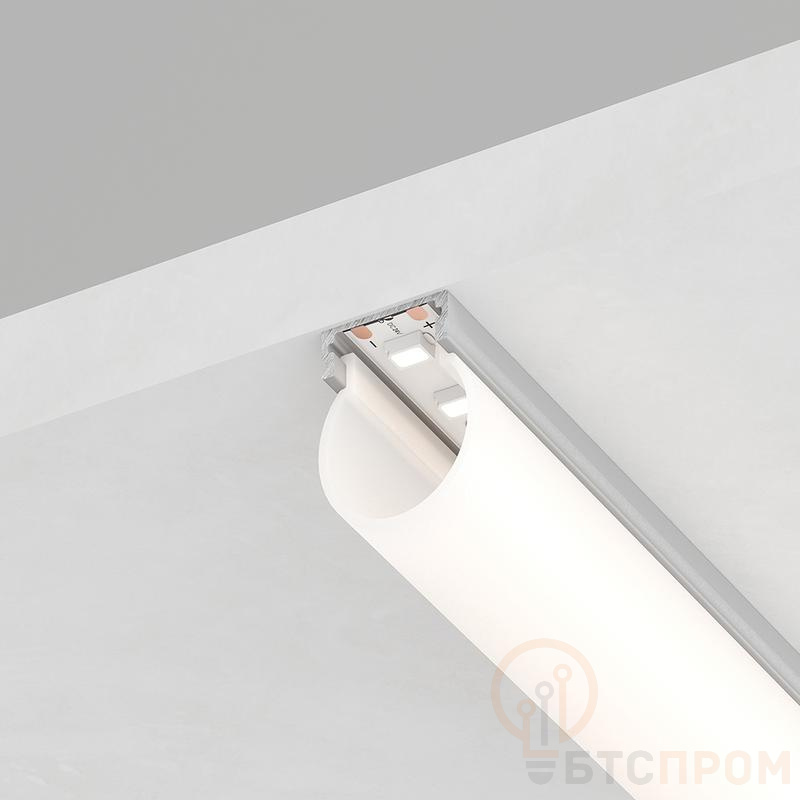 Профиль алюминиевый CAB282 16х20 круглый узкий серебр. 2м (в комплекте 2 заглушки 4 крепежа) FERON 10301 фото в каталоге от BTSprom.by  Профиль алюминиевый CAB282 16х20 круглый узкий серебр. 2м (в комплекте 2 заглушки 4 крепежа) FERON 10301 фото в каталоге от BTSprom.by