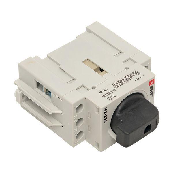  Рубильник мод. 3п MS-25A на DIN-рейку EKF ms-25d фото в каталоге от BTSprom.by