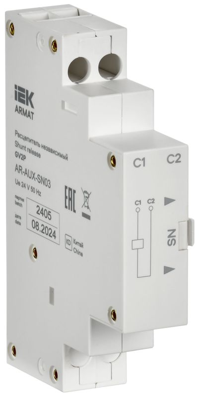 расцепитель независимый 24в gv2p armat iek ar-aux-sn03 от BTSprom.by