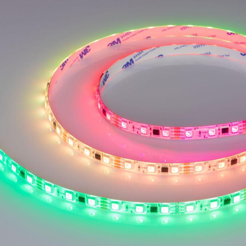 лента светодиодная spi-se-b60-10mm 12v rgb-px3-bpt 12вт/м ip65 5060 герметичная бегущий огонь (уп.5м) arlight 039597 от BTSprom.by