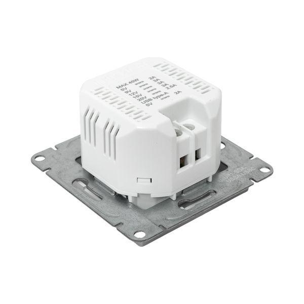  Розетка СП Эпика USB-A+С механизм алюм. EKF UP1-SOA-USBA+USBC фото в каталоге от BTSprom.by