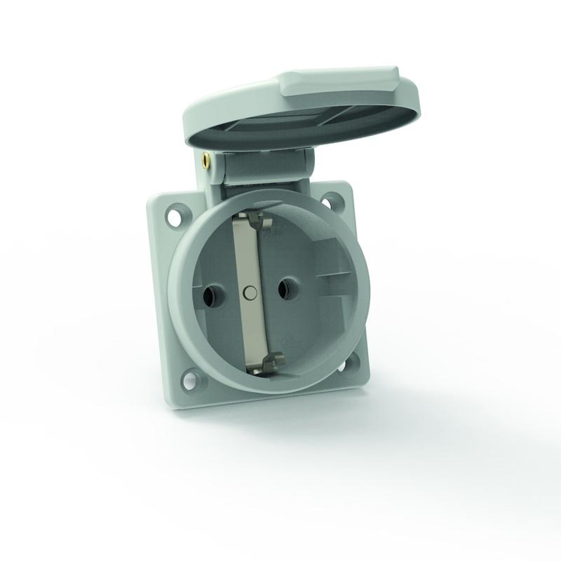 розетка встраиваемая schuko 16а 3п 250в ip54 сер. quick connect bals 71100 от BTSprom.by