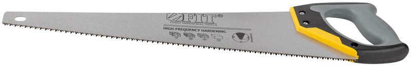  Ножовка по дереву средний каленый зуб 7 ТPI 3D заточка 3К пласт.прорезиненная ручка профи 500мм FIT 40453 фото в каталоге от BTSprom.by