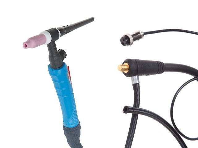 горелка сварочная tig wgt-17v (4м, 150а, разъем 10-25, вентиль) solaris wgt-17v425 от BTSprom.by