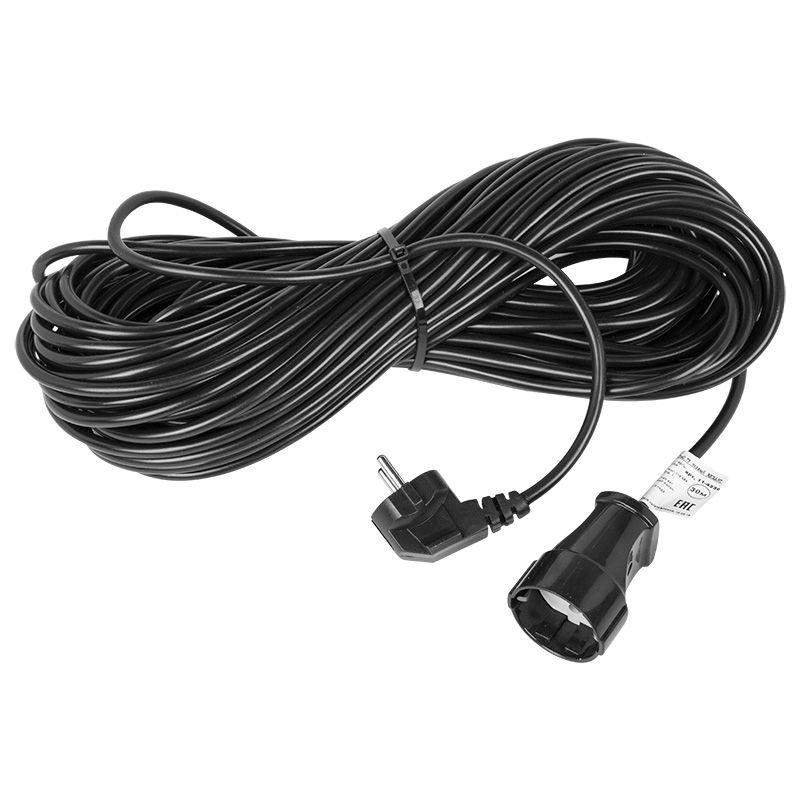 удлинитель-шнур 1х30м с заземл. 6а ip44 1.3квт пвс 3х0.75 черн. rexant 11-7091 от BTSprom.by