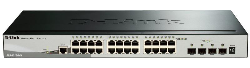 коммутатор настраиваемый dgs-1510-28x/a1a d-link 1318282 от BTSprom.by