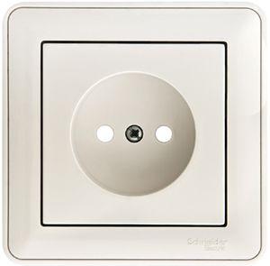 розетка 1-м сп w59 16а ip20 без заземл. защ. шторки бел. se rs16-151-18 от BTSprom.by