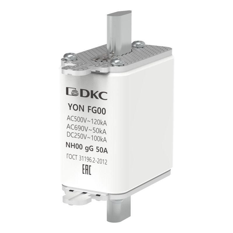 предохранитель yon ножевого типа fg00 с одинарной индикацией 50а dkc 1fg00-0050 от BTSprom.by