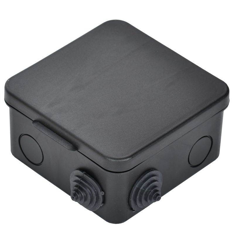  Коробка распаячная ОП 100х100х50 IP54 КМ41256 откид. крышка 8 гермовводов черн. IEK UKO31-100-100-050-K02-54 фото в каталоге от BTSprom.by