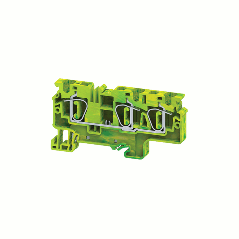 клемма заземляющая пружинная opticlip cxg-6-triplet-pe-i-(0.2-6)-pen кэаз 331832 от BTSprom.by
