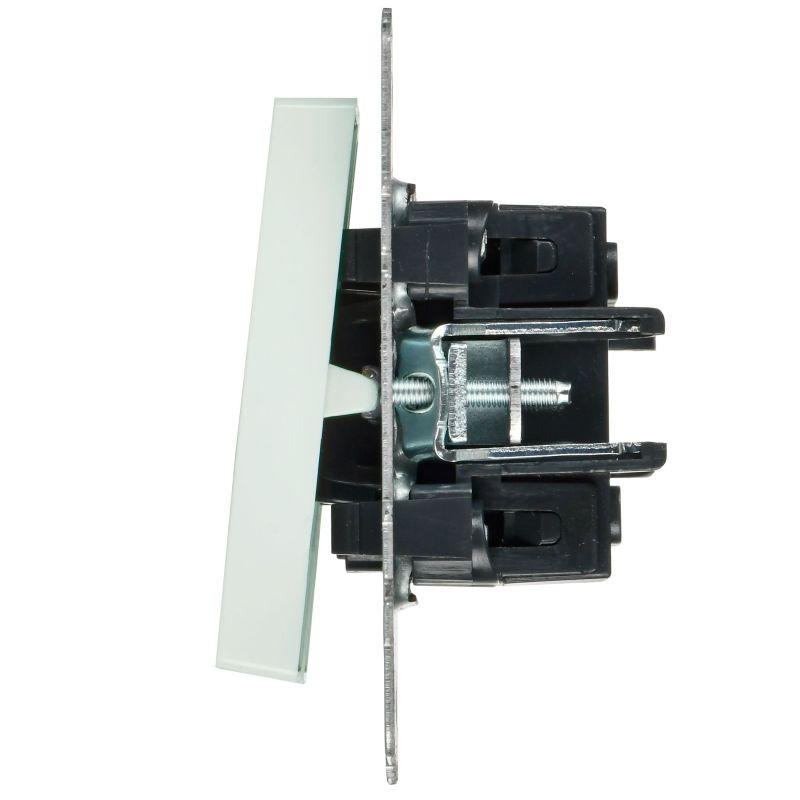  Выключатель 2-кл. BRITE 10А ВС10-2-9-БрЖ для отелей с индик. механизм жемчуж. IEK BR-V20-2-10-K36 фото в каталоге от BTSprom.by