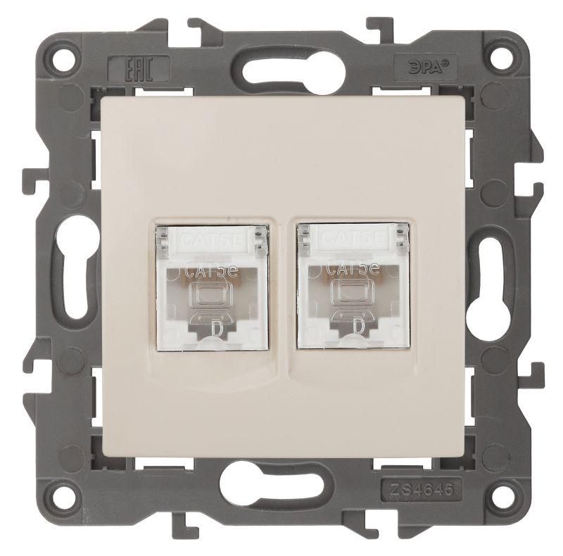 розетка компьютерная 2-м elegance 14-3108-02 rj45 ip20 механизм сл. кость эра б0034309 от BTSprom.by