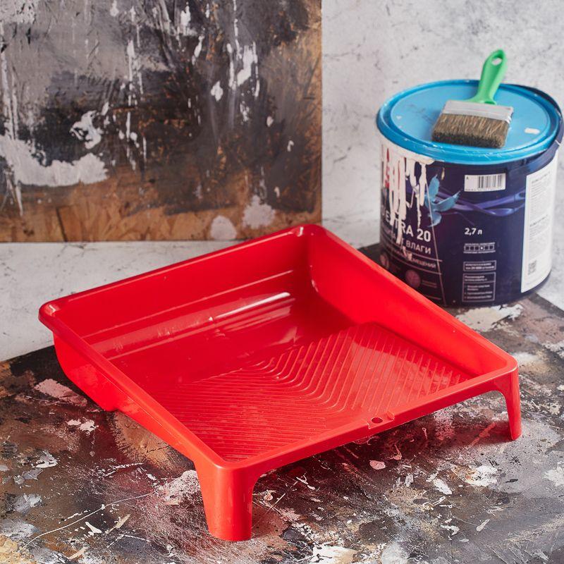  Кюветка (ванночка) малярная 33х35см красн. Rexant 89-0145 фото в каталоге от BTSprom.by