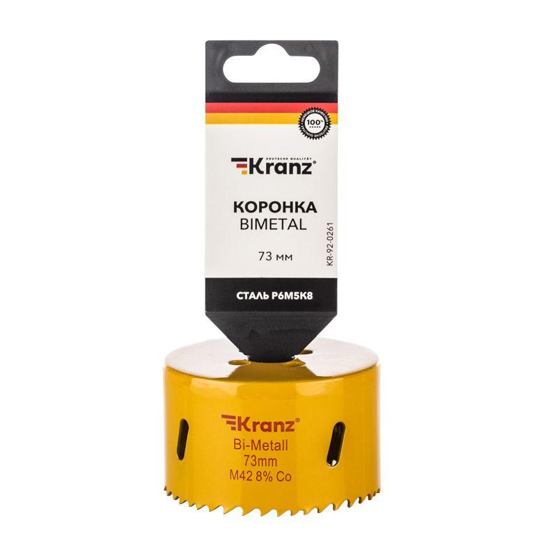  Коронка Bimetal 73мм Kranz KR-92-0261 фото в каталоге от BTSprom.by