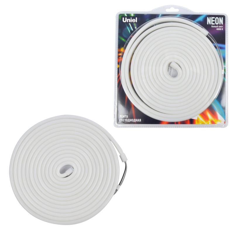 лента светодиодная uls-n03-2835-100led/m-8mm-ip67-dc12v-11w/m-5m-4000k neon бел. свет (уп.5м) uniel ul-00009094 от BTSprom.by