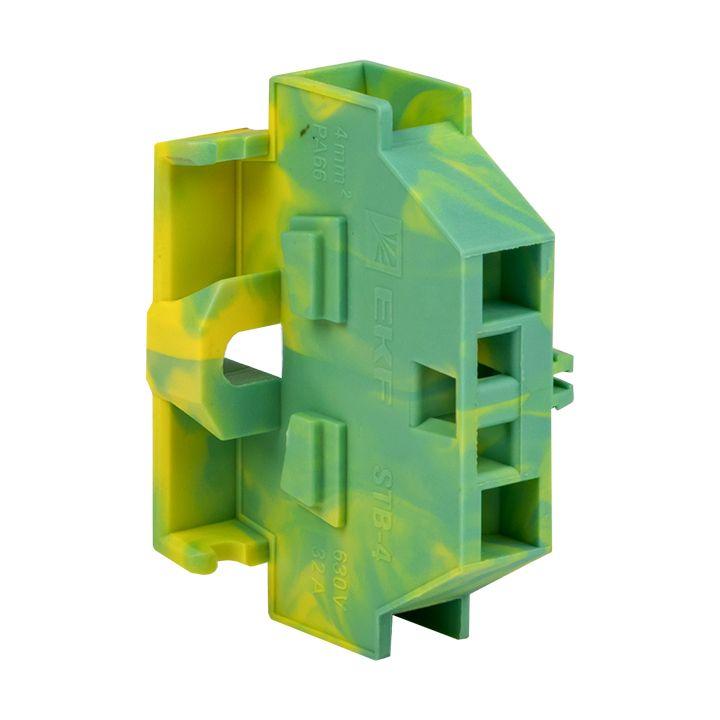 миниклемма stb-4 32a желт./зел. (уп.50шт) proxima ekf stb-m-4-y-green-r от BTSprom.by