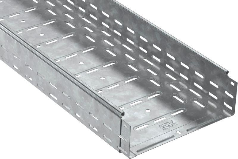 Лоток листовой перфорир. 300х100 L2000 сталь 1мм HDZ IEK CLP10-100-300-2-M-HDZ от BTSprom.by