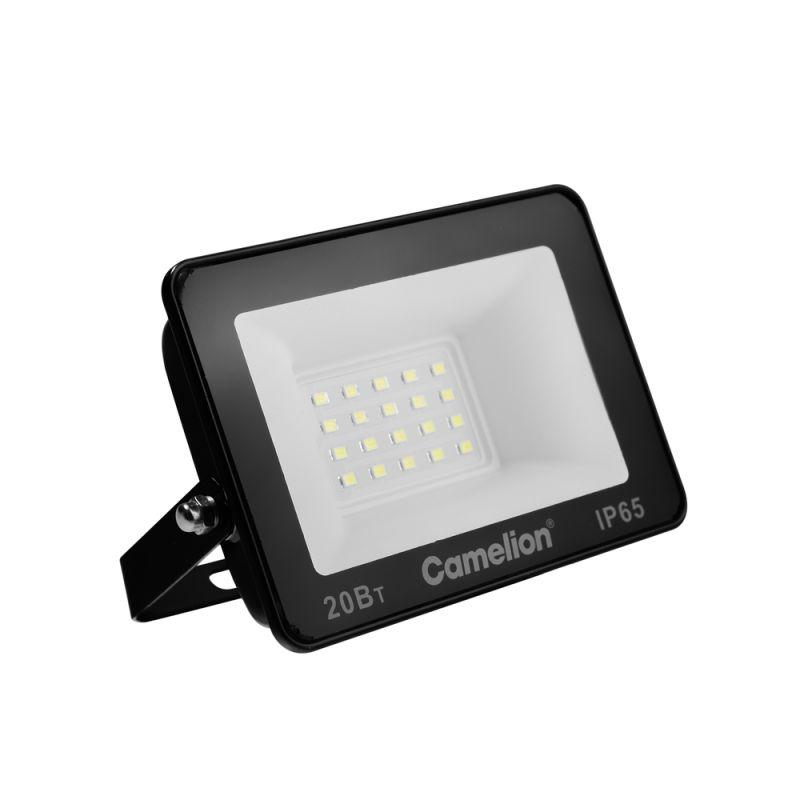 прожектор lfl-2004 c02 (led smd 20вт 2000лм 230в 6500к 113х102х24) черн. camelion 16330 от BTSprom.by