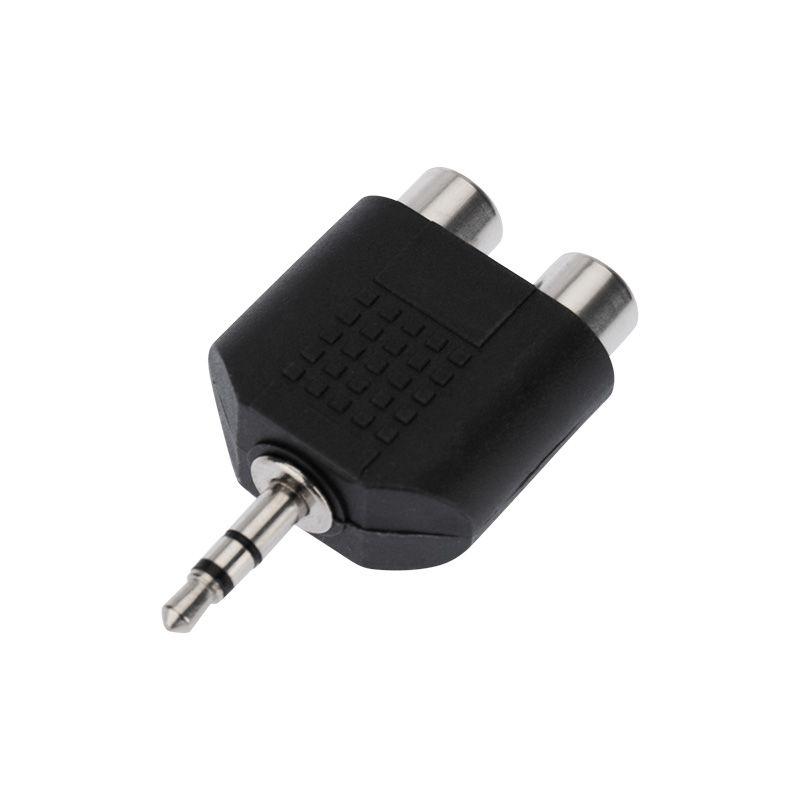 переходник штекер 3.5мм стерео 2 гнезда rca rexant 14-0431 от BTSprom.by