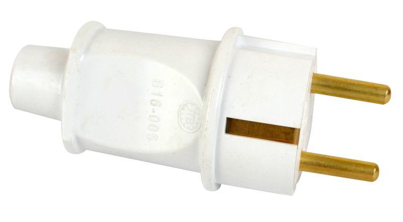 вилка 16а прямая с/з модель в 16-005 sb2-pz2 бел. volsten 14441 от BTSprom.by