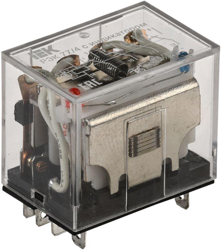 реле рэк 77-4(ly4) 10а 12в ac с индикацией iek rrp10-4-10-012a-led от BTSprom.by
