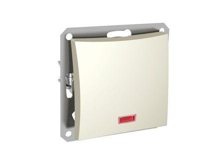  Переключатель 1-кл. СП Дуэт 10А IP20 с индикацией механизм беж. SchE WDE000263 фото в каталоге от BTSprom.by