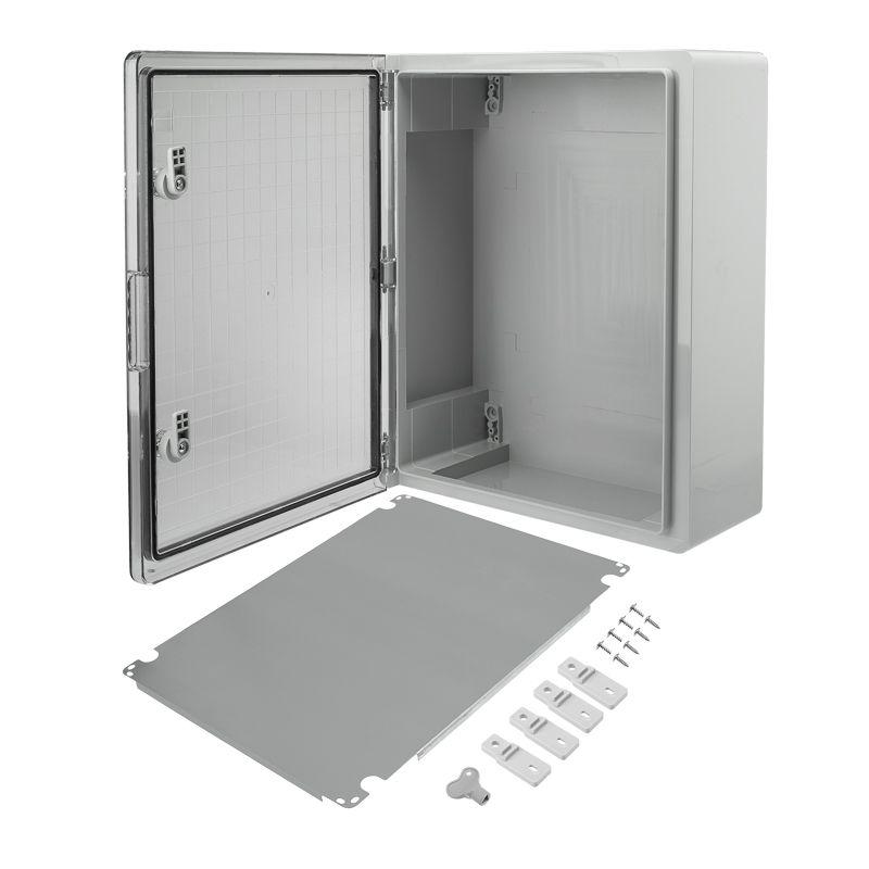  Корпус ЩМПп 500х400х180 УХЛ1 IP65 с прозр. дверцей и монтажн. панелью АБС пластик. Rexant 11-0414 фото в каталоге от BTSprom.by