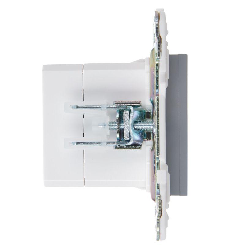  Розетка USB A+A 3.1А SKANDY SK-R15Gr сер. IEK SK-U21-D31-K03 фото в каталоге от BTSprom.by