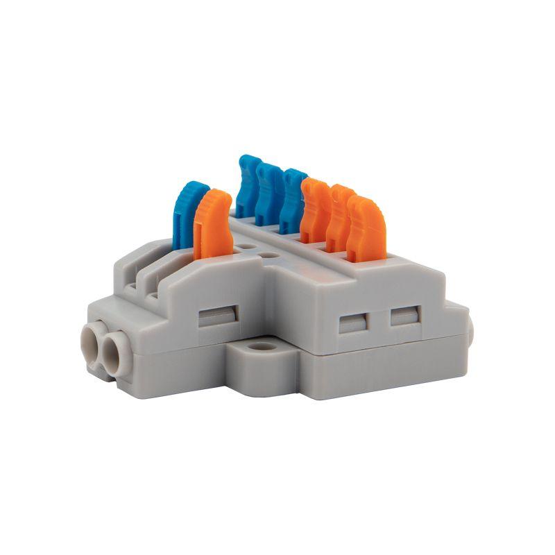  Клемма строительно-монтажная СМК проходная разветвительная 2п с монтажной площадкой 1 ввод 3 вывода на полюс Rexant 07-5234 фото в каталоге от BTSprom.by