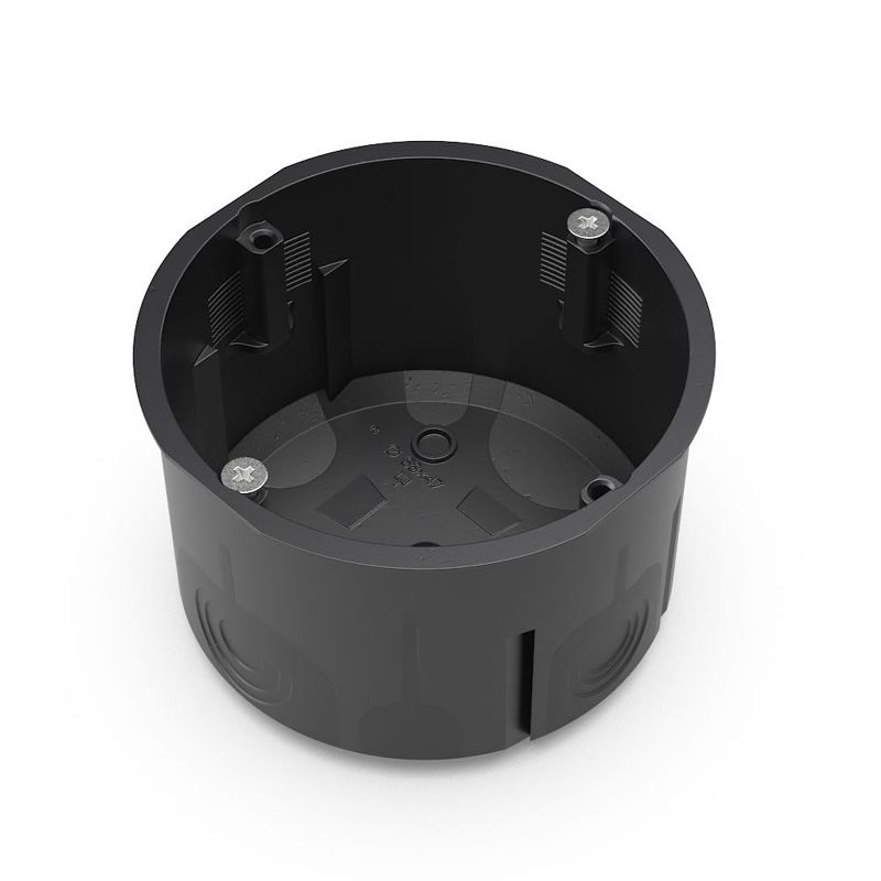 коробка установочная 68х47 двухкомпонентн. для сплошных стен черн. промрукав 60-0710-9005см от BTSprom.by